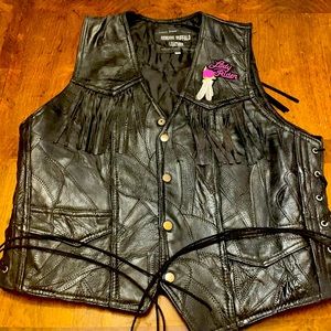 Women’s leather vest